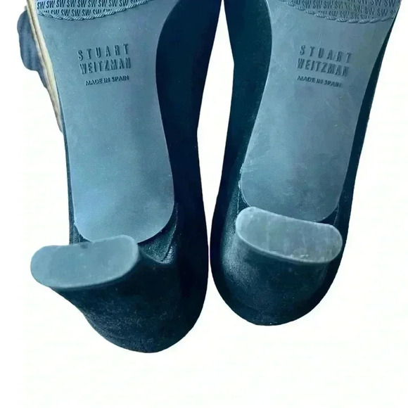 Stuart Weitzman Suede Round Toe pumps never worn size 8 - Picture 6 of 8